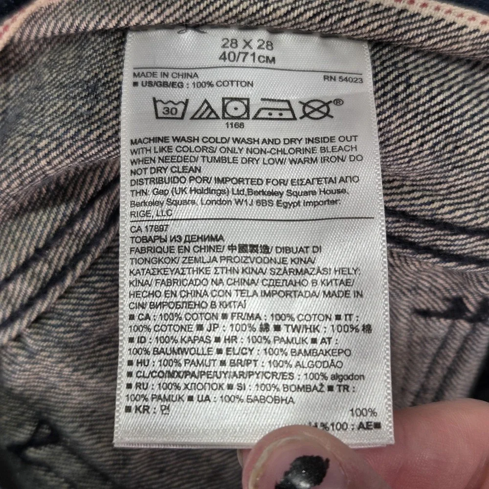 Banana Republic Jeans Mens Blue Selvedge Slim Fit‎ Distressed Fits 27x28